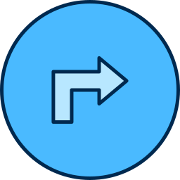右矢印の角度 icon