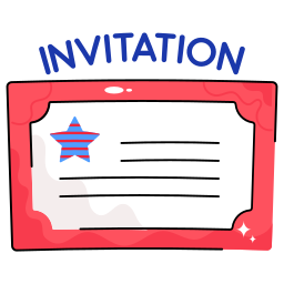 carte d'invitation Icône