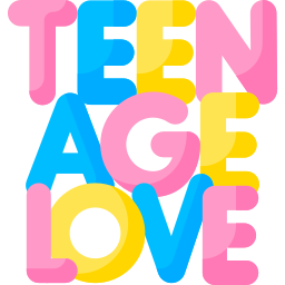 amor adolescente icono