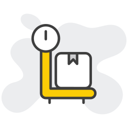 Weight scale icon