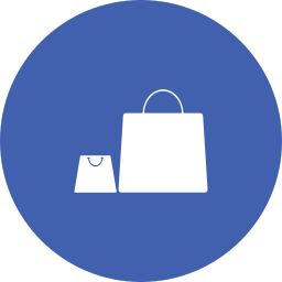 Bags shopping icon