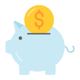 Piggy bank icon