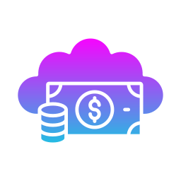 Cloud money icon