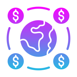 financière mondiale Icône