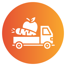 Fruit truck icon