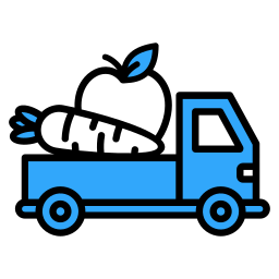 camion de fruits Icône