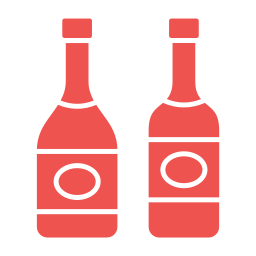Винные бутылки иконка
