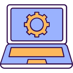 ノートパソコンのディスプレイ icon