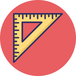 Degree square icon