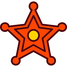 distintivo de xerife Ícone