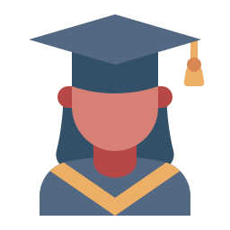 avatar graduado icono