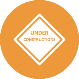 Under construction board icon