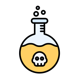 Toxic chemical icon