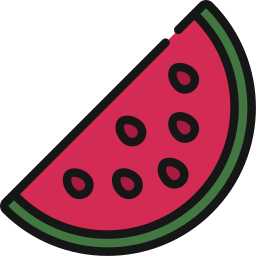 watermeloen plakje icoon