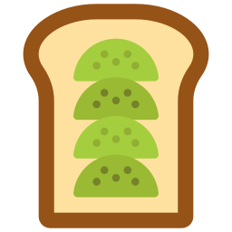 tost z awokado ikona
