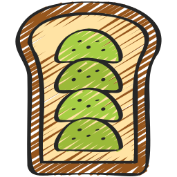 tost z awokado ikona
