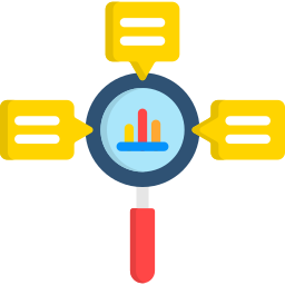 clasificación de datos icono