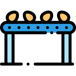 production de masse Icône