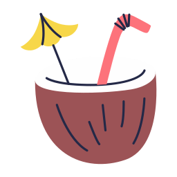 Coconut drink icon