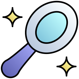 Magic mirror icon