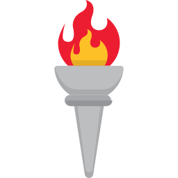 fuoco olimpico icona