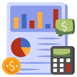 Financial calculation icon