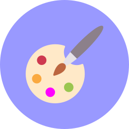 kleur plaat icoon