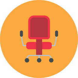 Desk chair icon