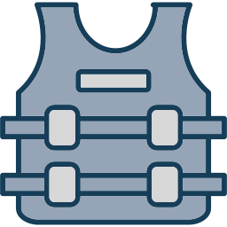 Bullet proof vest icon