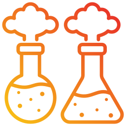 Chemical reaction icon