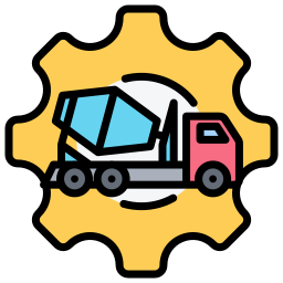 Concrete truck icon