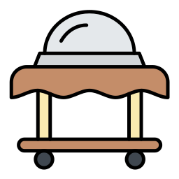Serving cart icon