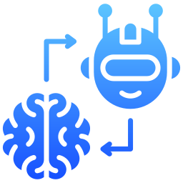 cerveau robotique Icône