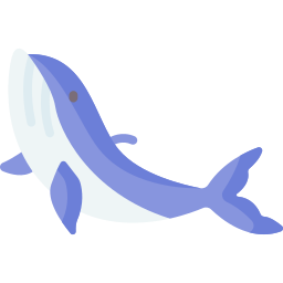 ballena azul icono