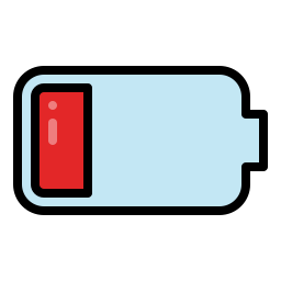 バッテリー残量が少ない icon