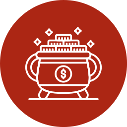 Gold pot icon