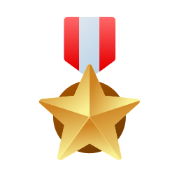 medalha estrela Ícone