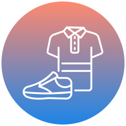 ropa de deporte icono