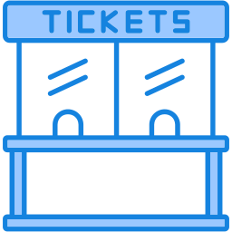 scatola dei biglietti icona