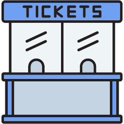 caja de boletos icono
