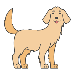 golden retriever icon