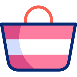 Beach bag icon