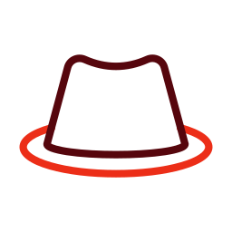 sombrero de detective icono