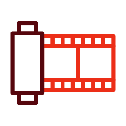 cámara de filmación icono