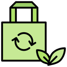 ekologiczna torba ikona