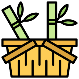scatola di bambù icona