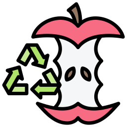 residuo orgánico icono