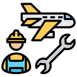 manutenzione degli aeromobili icona