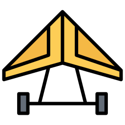 Hang gliding icon