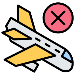 Flight cancelled icon